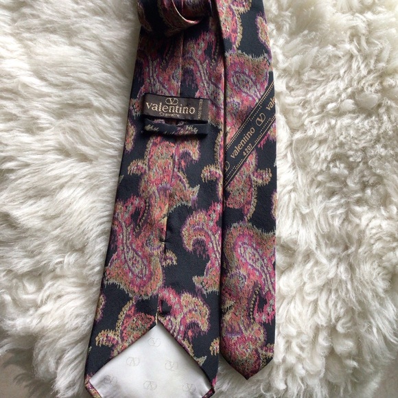 Valentino Cravatte 100% Silk Tie Made in Italy 4207 - Picture 5 of 10